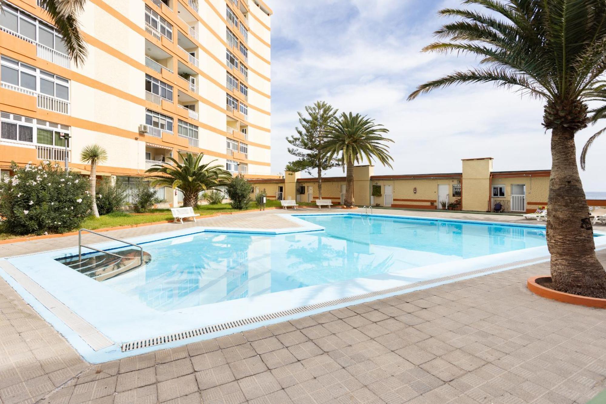 Frontline Duplex Las Arenitas With Pool กันเดลาเรีย ภายนอก รูปภาพ